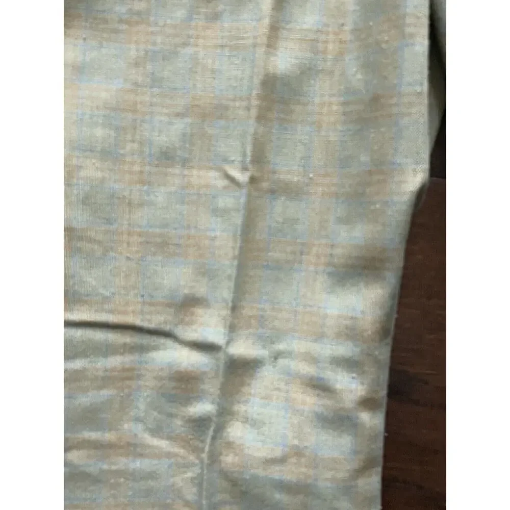 Vintage 60s 70s Little Boys Bell Bottom‎ Pants Green Plaid